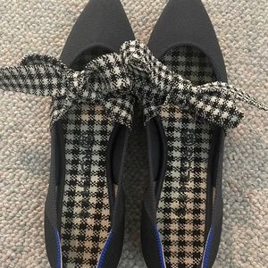 Rothy’ ink gingham Mary Janes